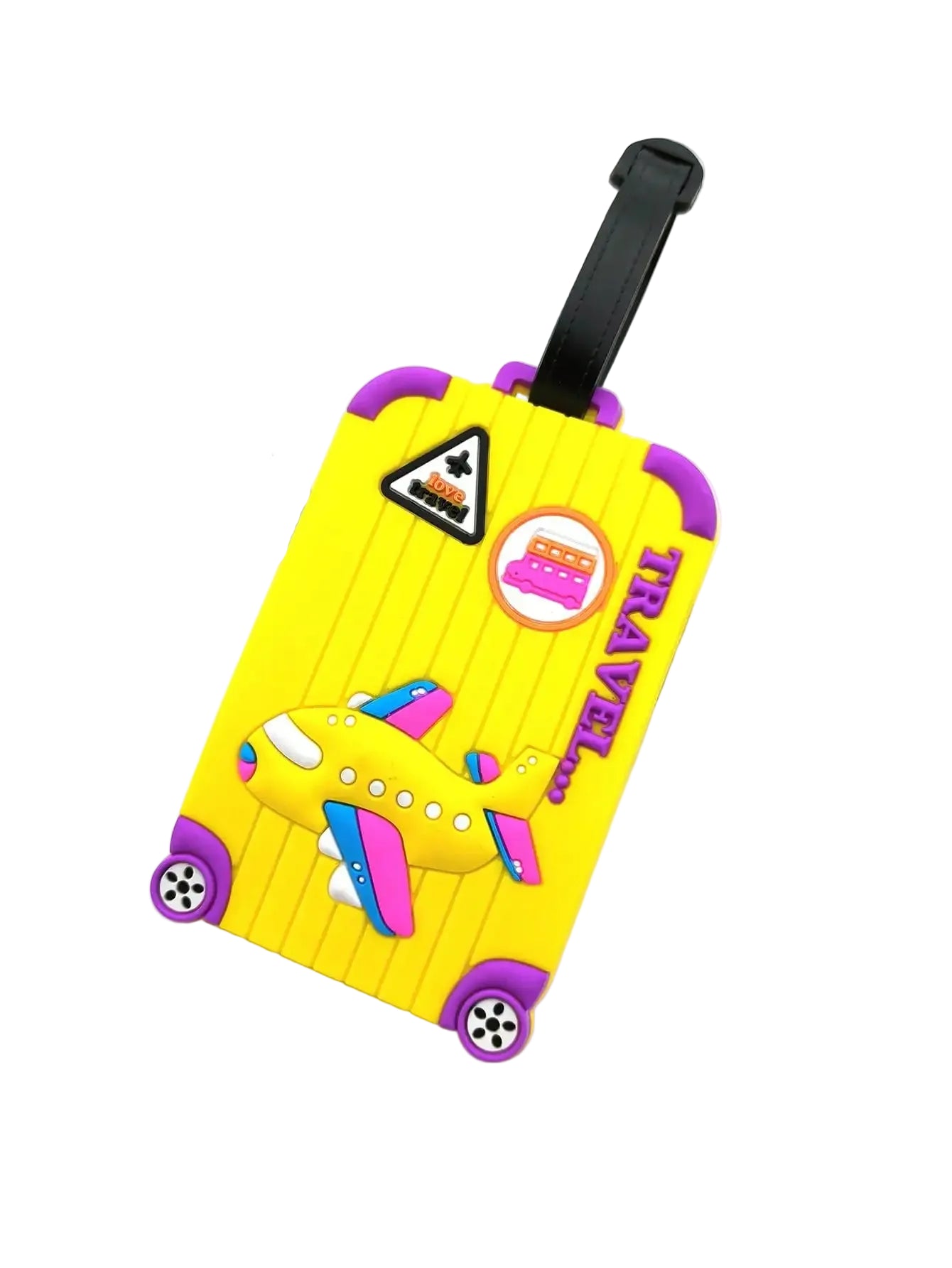 Airplane Luggage Tag for Kids & Travel