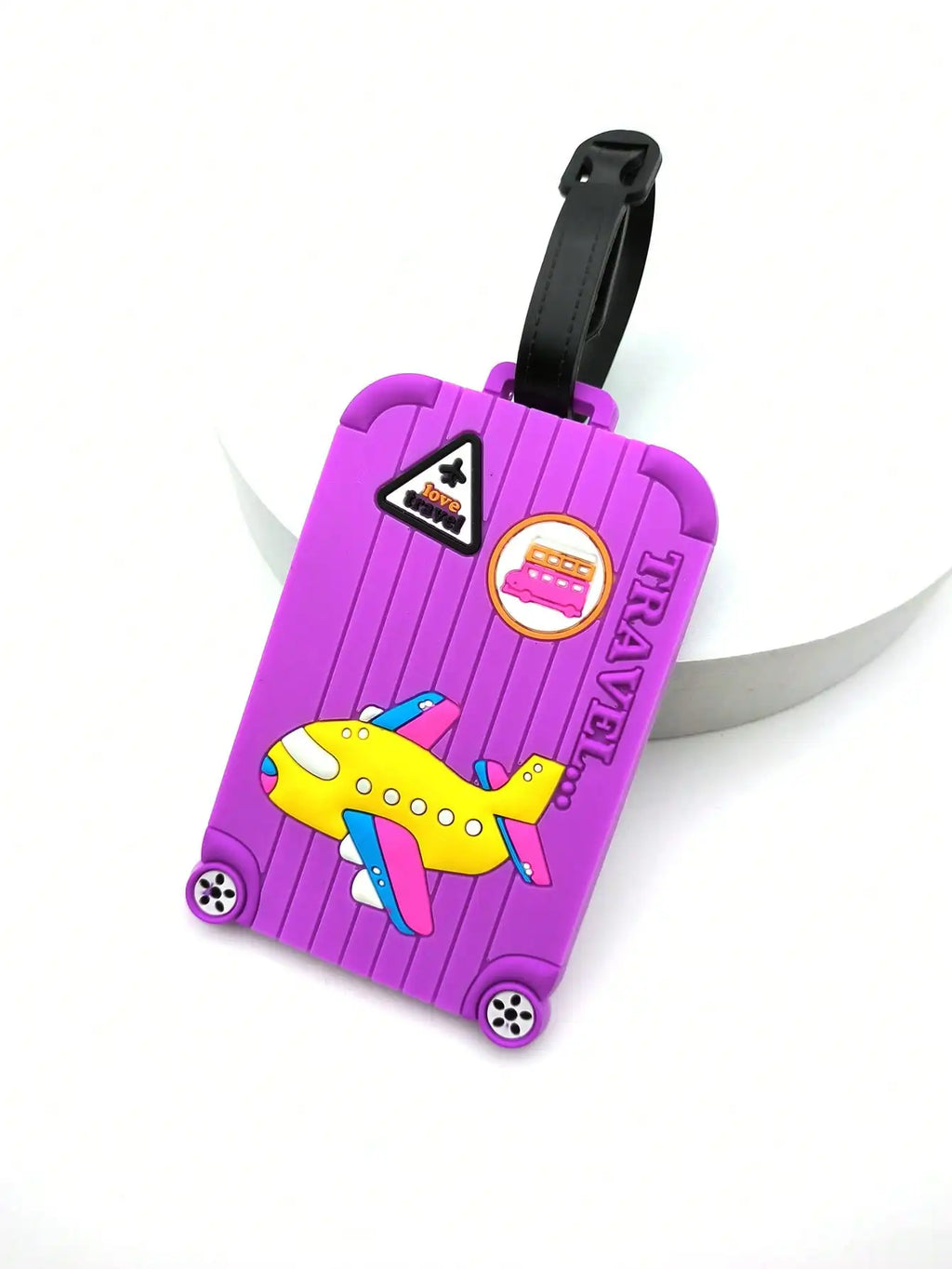 Airplane Luggage Tag for Kids & Travel