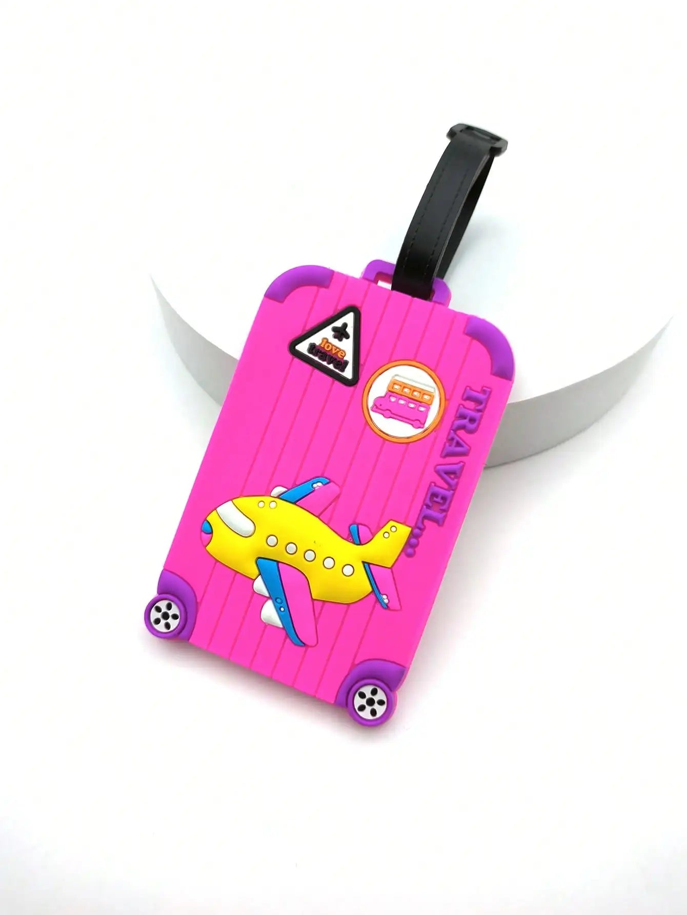 Airplane Luggage Tag for Kids & Travel