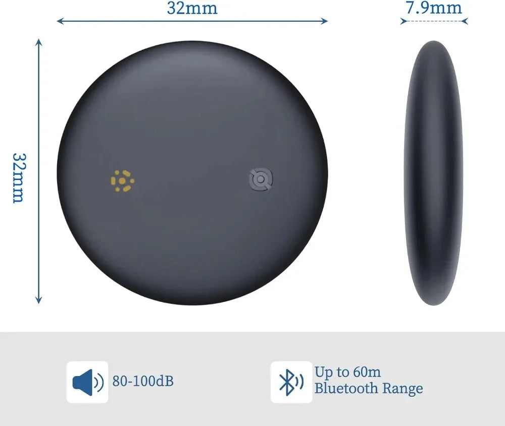 Black Bluetooth EverSafeTrack airtag