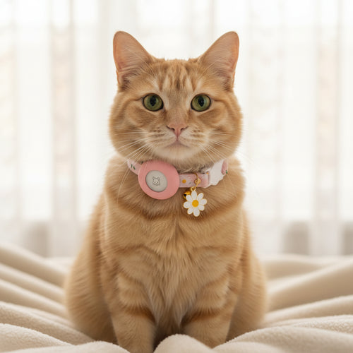 Breakaway Cat Tracker Collar with Silicone Holder