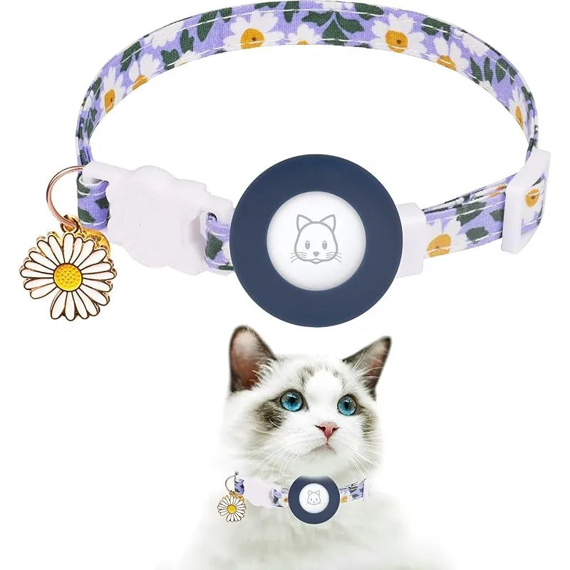 Breakaway Cat Tracker Collar with Silicone Holder