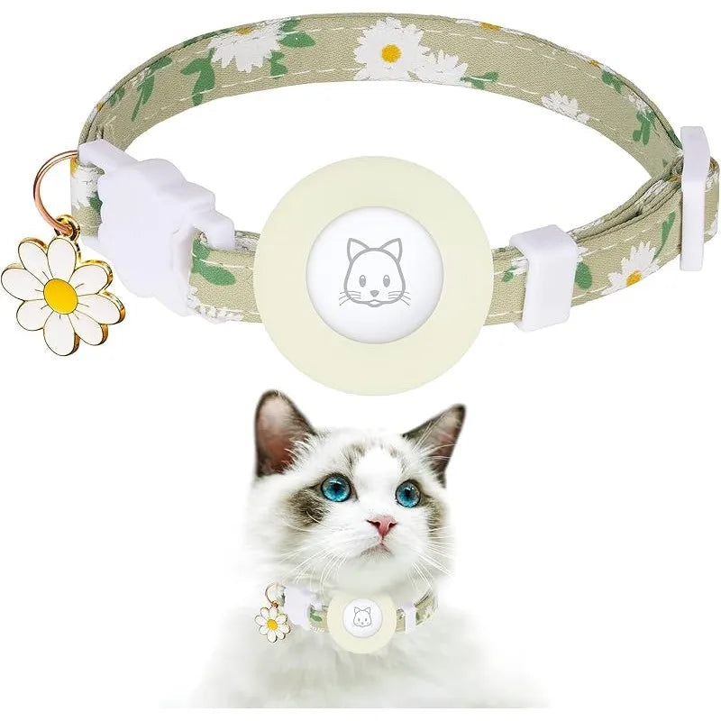 Breakaway Cat Tracker Collar with Silicone Holder