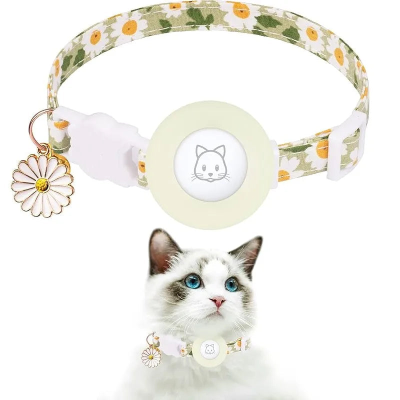 Breakaway Cat Tracker Collar with Silicone Holder