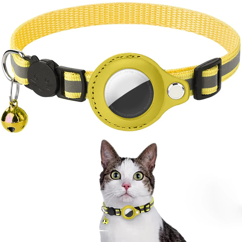 Reflective Cat Tracker Collar with Holder
