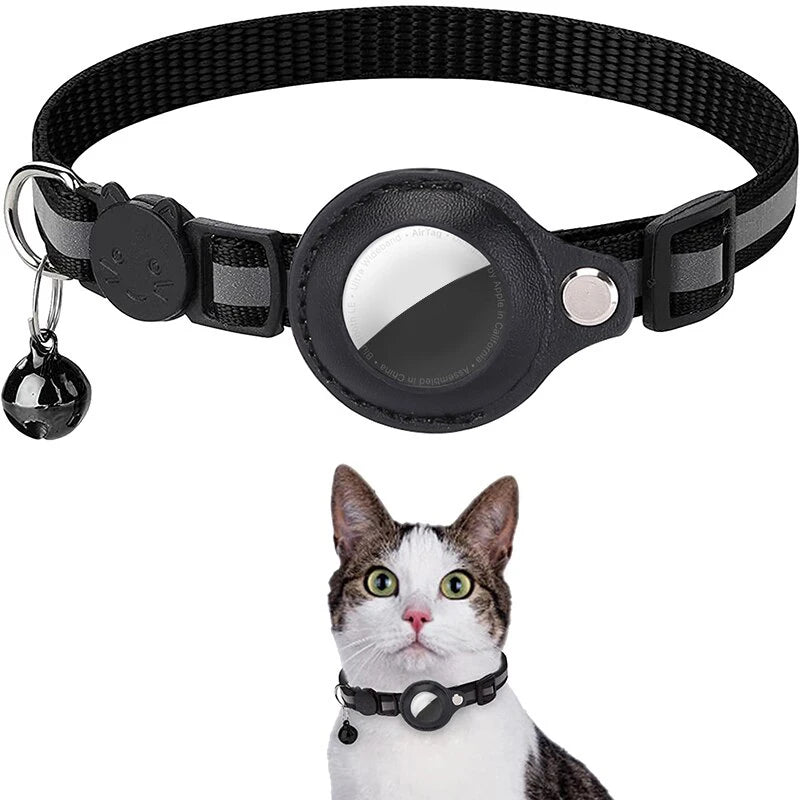 Reflective Cat Tracker Collar with Holder