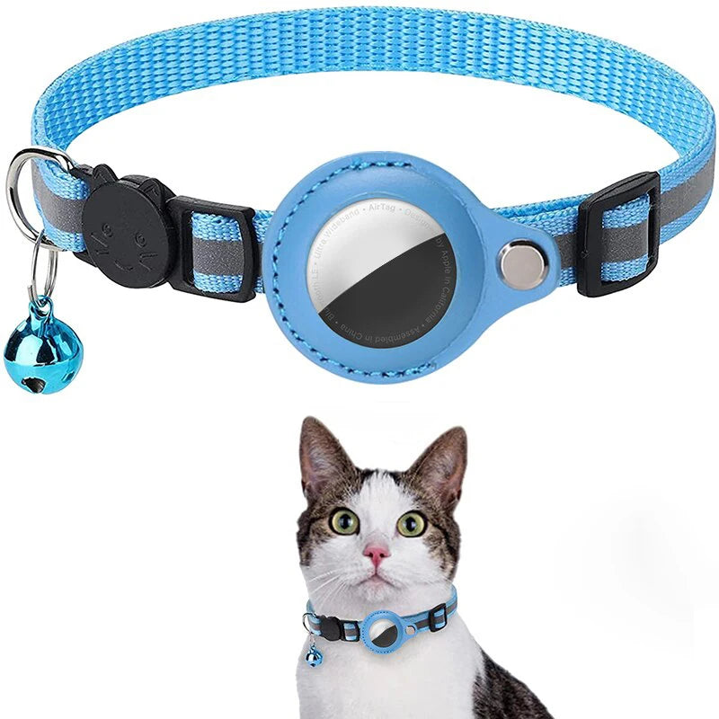 Reflective Cat Tracker Collar with Holder