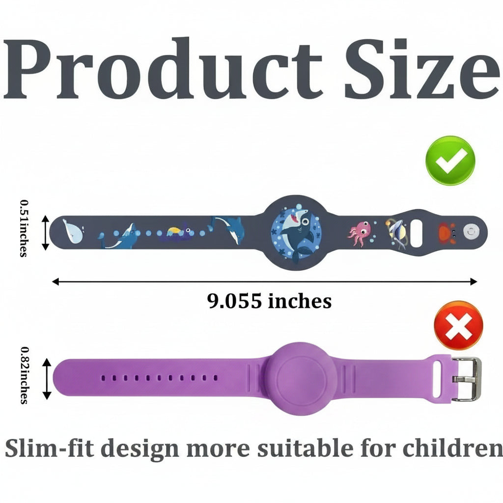 Kids Tracker Wristband (Silicone Holder)