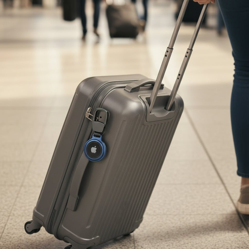 Metal AirTag Case Keychain