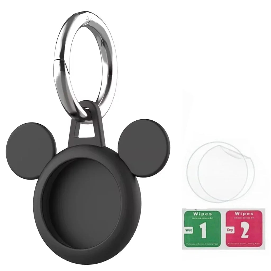Iconic Mouse Cartoon Tracker Case with Keychain