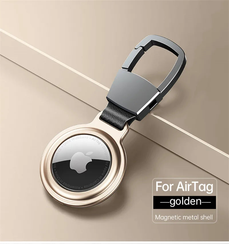 Metal AirTag Case Keychain
