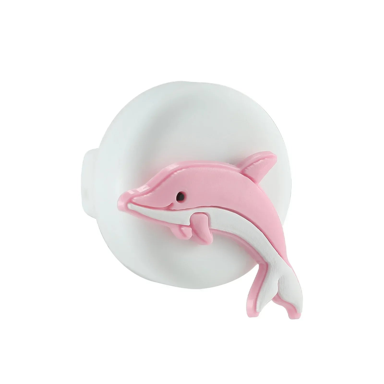 pink dolphin kids airtag holder
