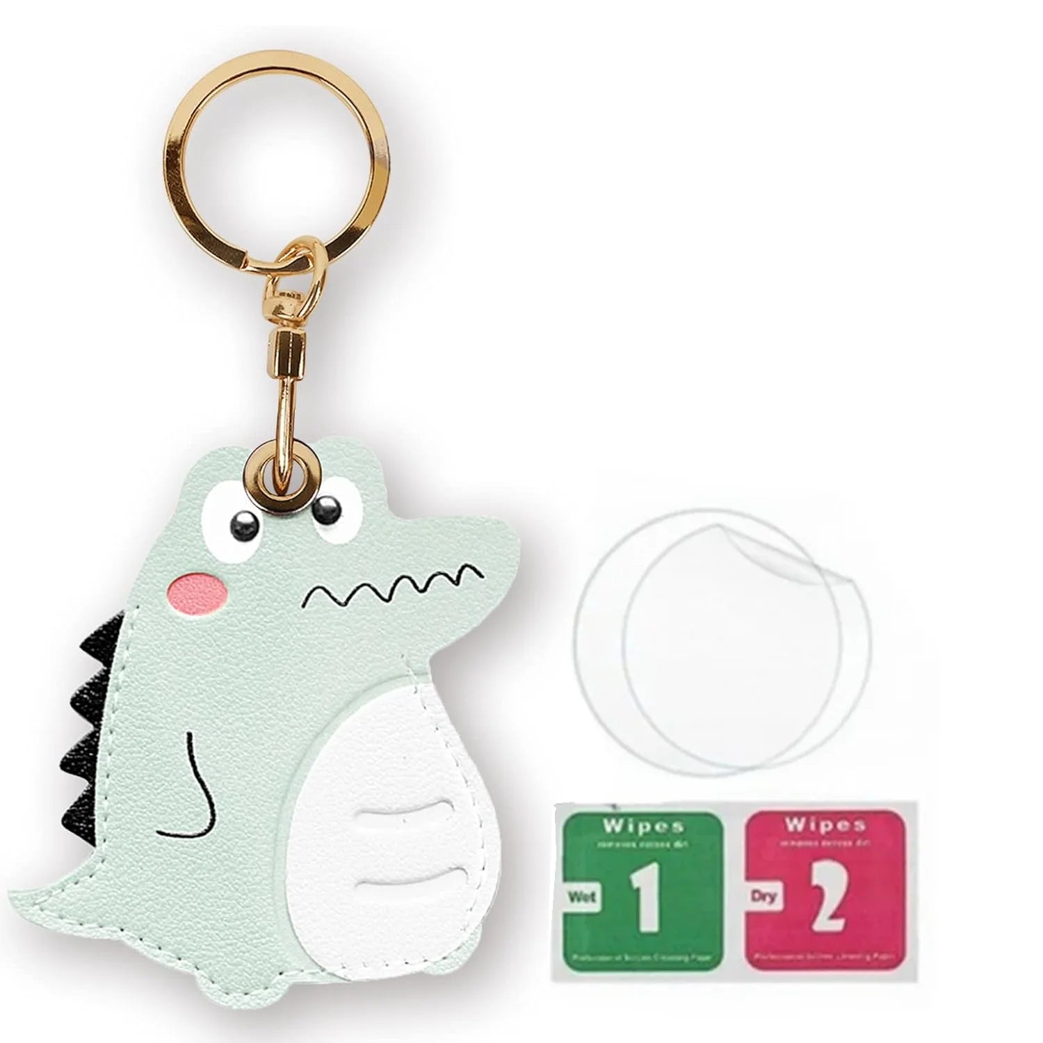 Leather Tracker Keychain with Wrist Strap - Animals
