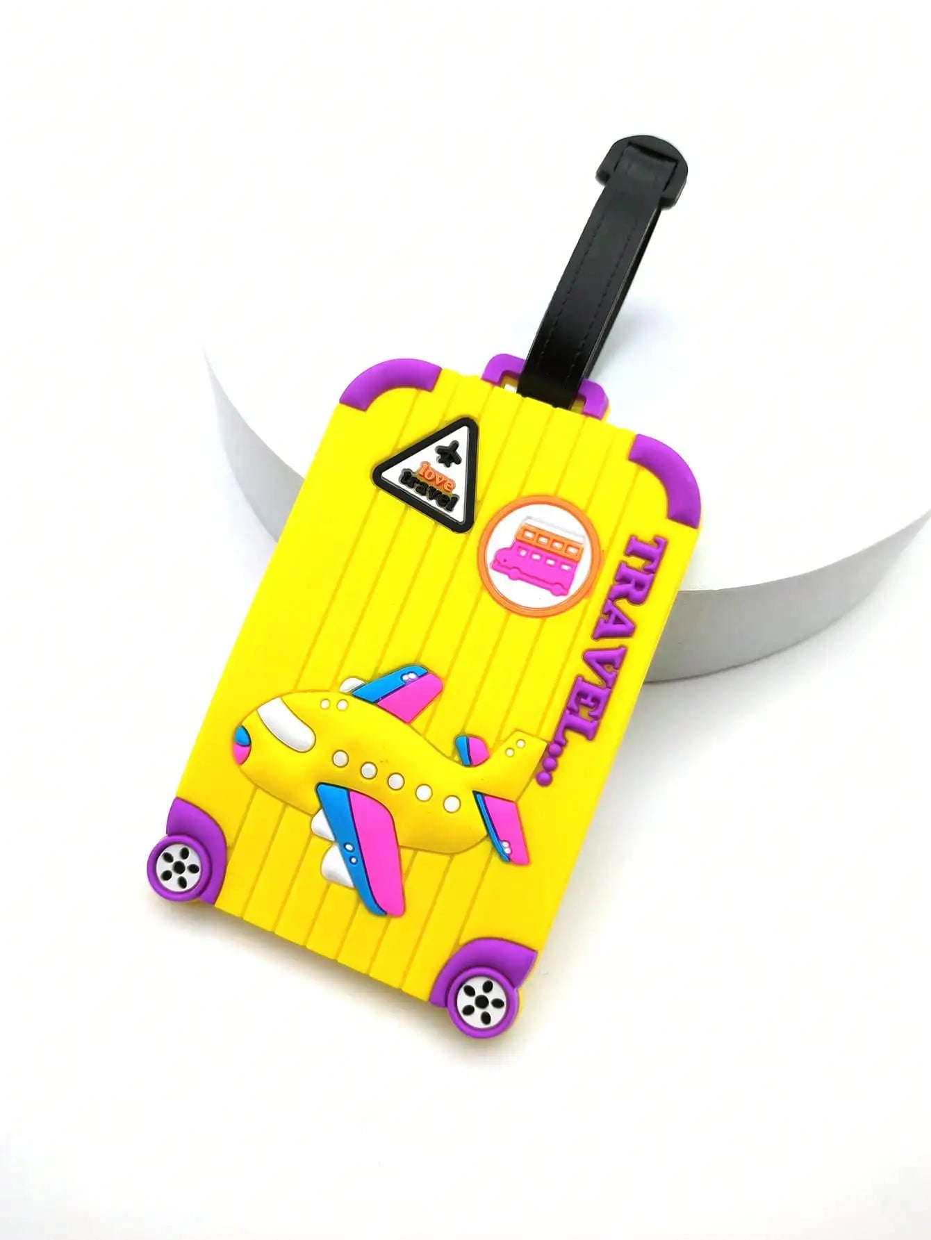 Airplane Luggage Tag for Kids & Travel