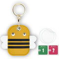 Leather Tracker Keychain with Wrist Strap - Animals