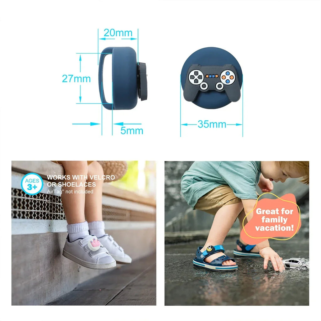 Kids Shoe Tracker Holder (Silicone Lace Clip)