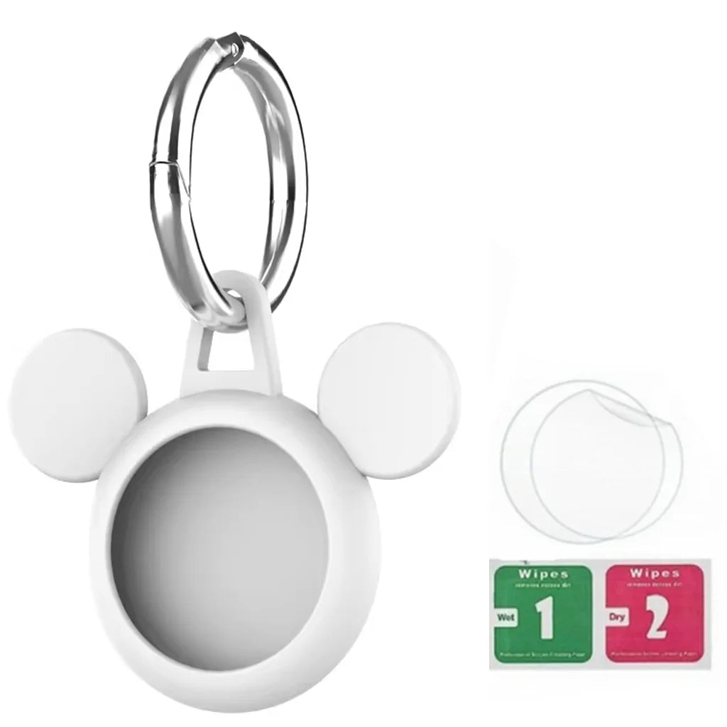 Iconic Mouse Cartoon Tracker Case with Keychain