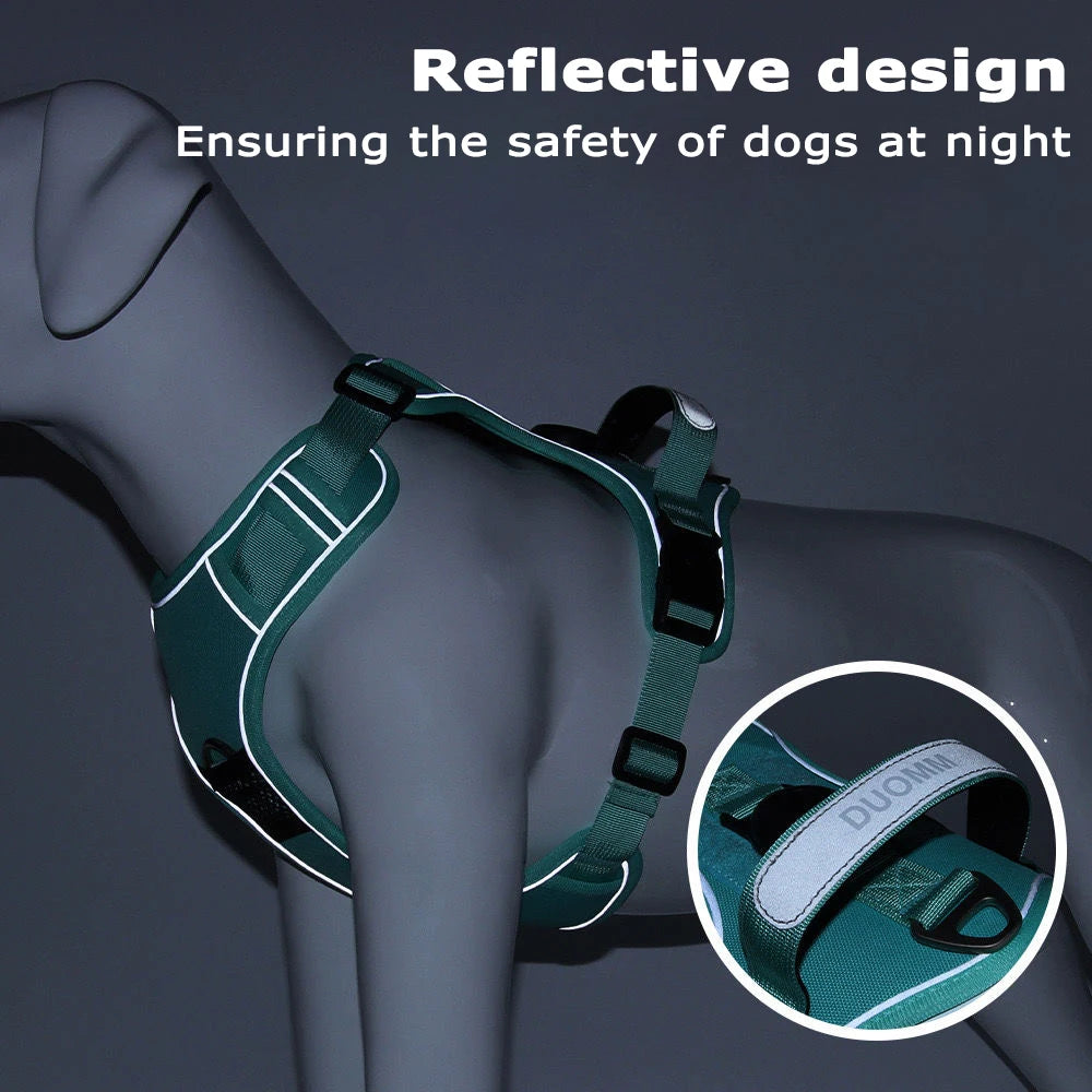 Tactical Dog Harness with Tracker Holder