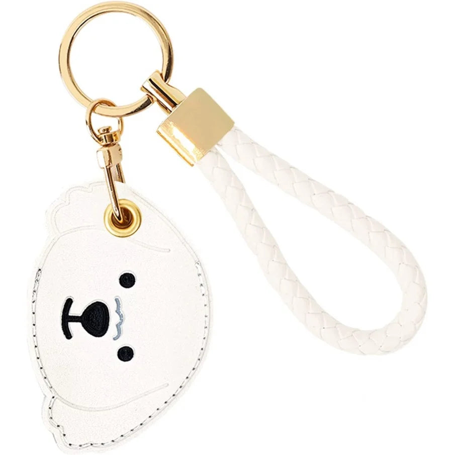 Leather Tracker Keychain with Wrist Strap - Animals