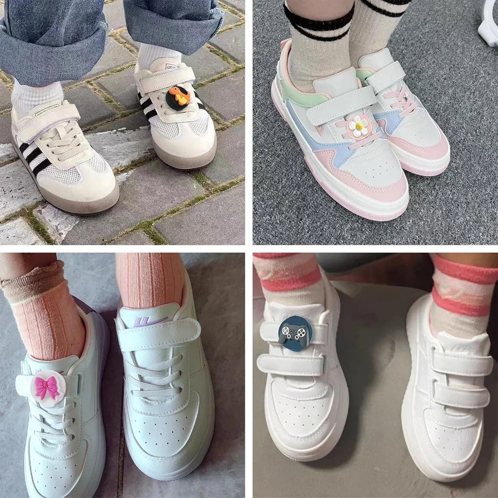 Kids Shoe Tracker Holder (Silicone Lace Clip)