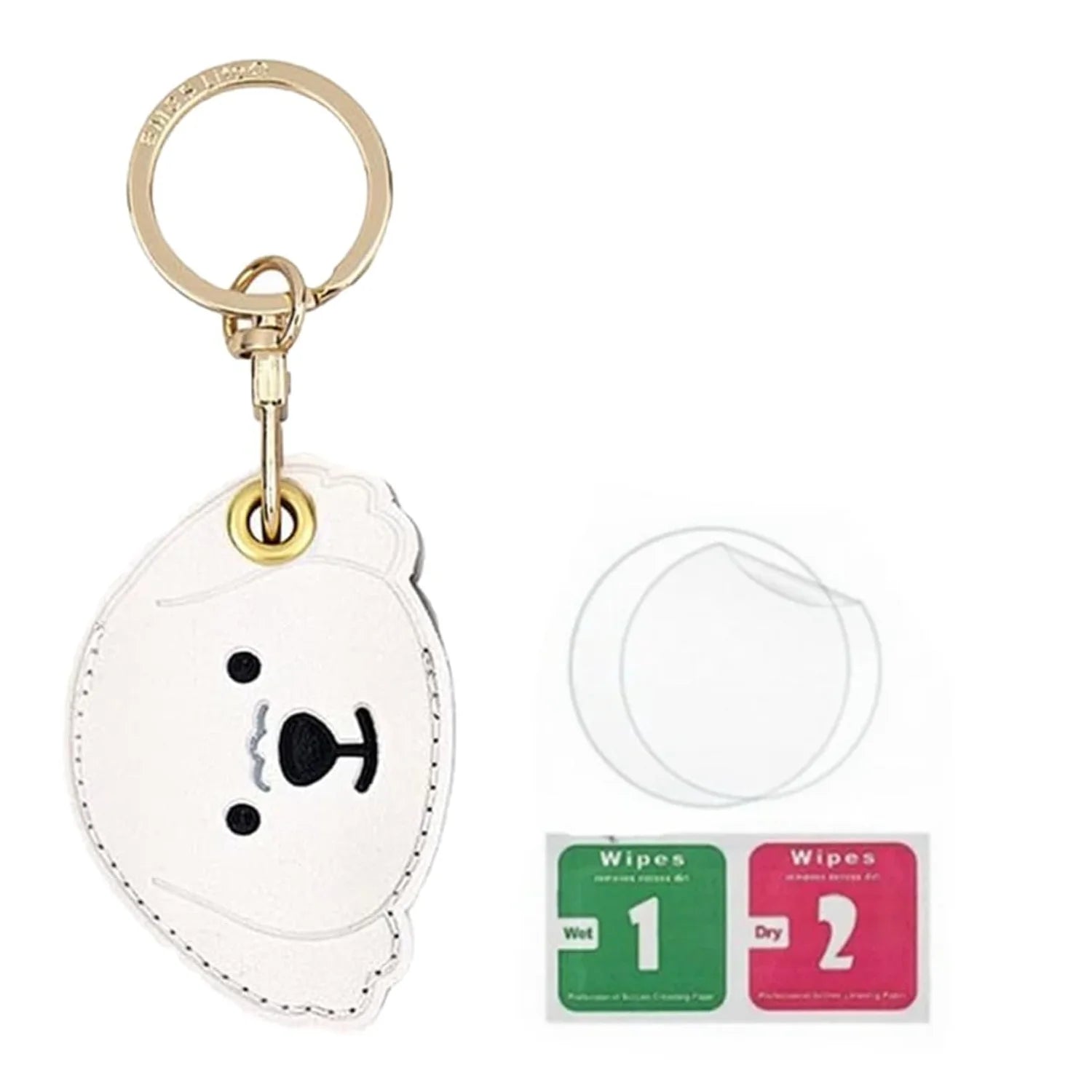 Leather Tracker Keychain with Wrist Strap - Animals