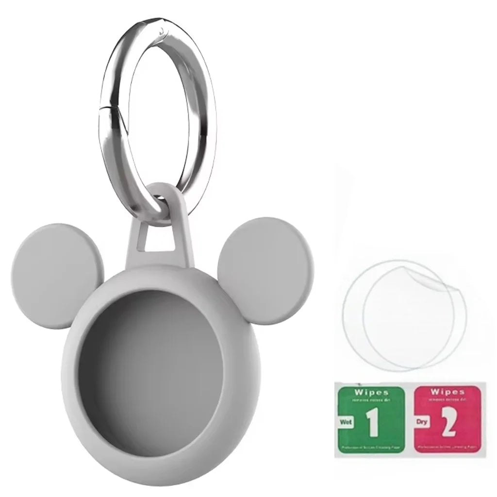 Iconic Mouse Cartoon Tracker Case with Keychain