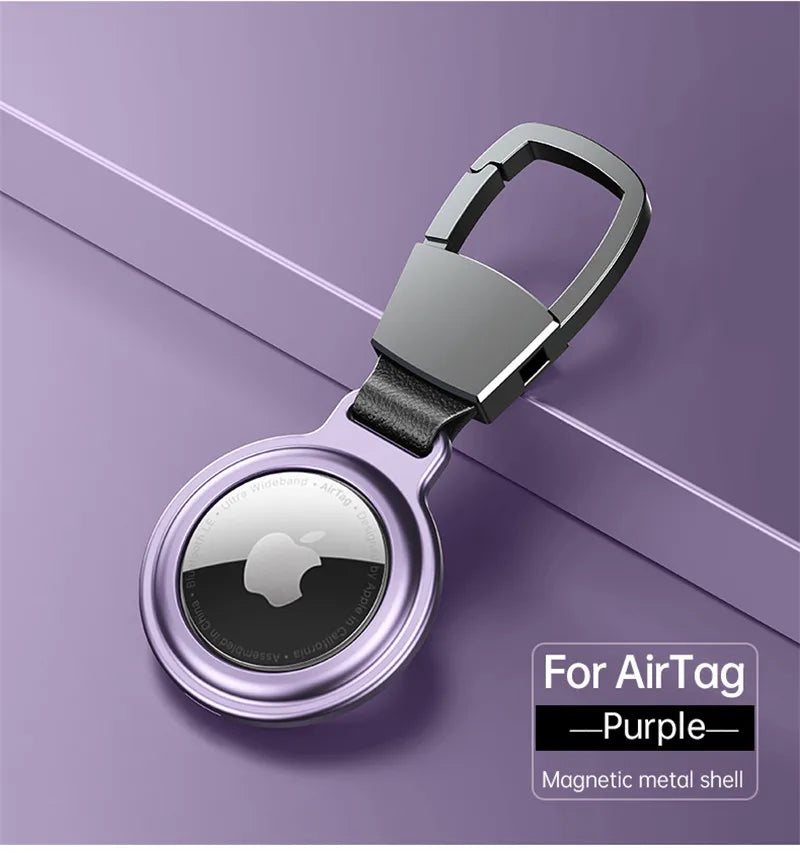 Metal AirTag Case Keychain