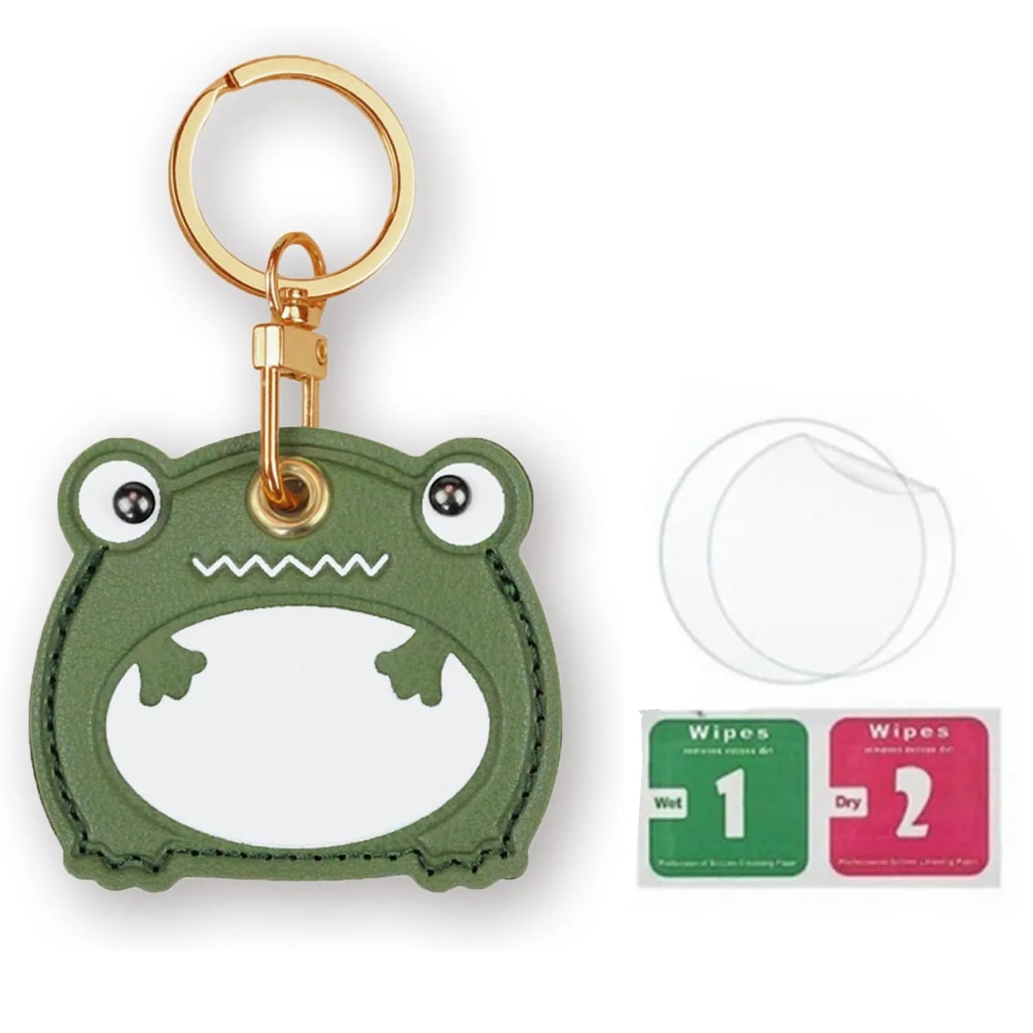 Leather Tracker Keychain with Wrist Strap - Animals