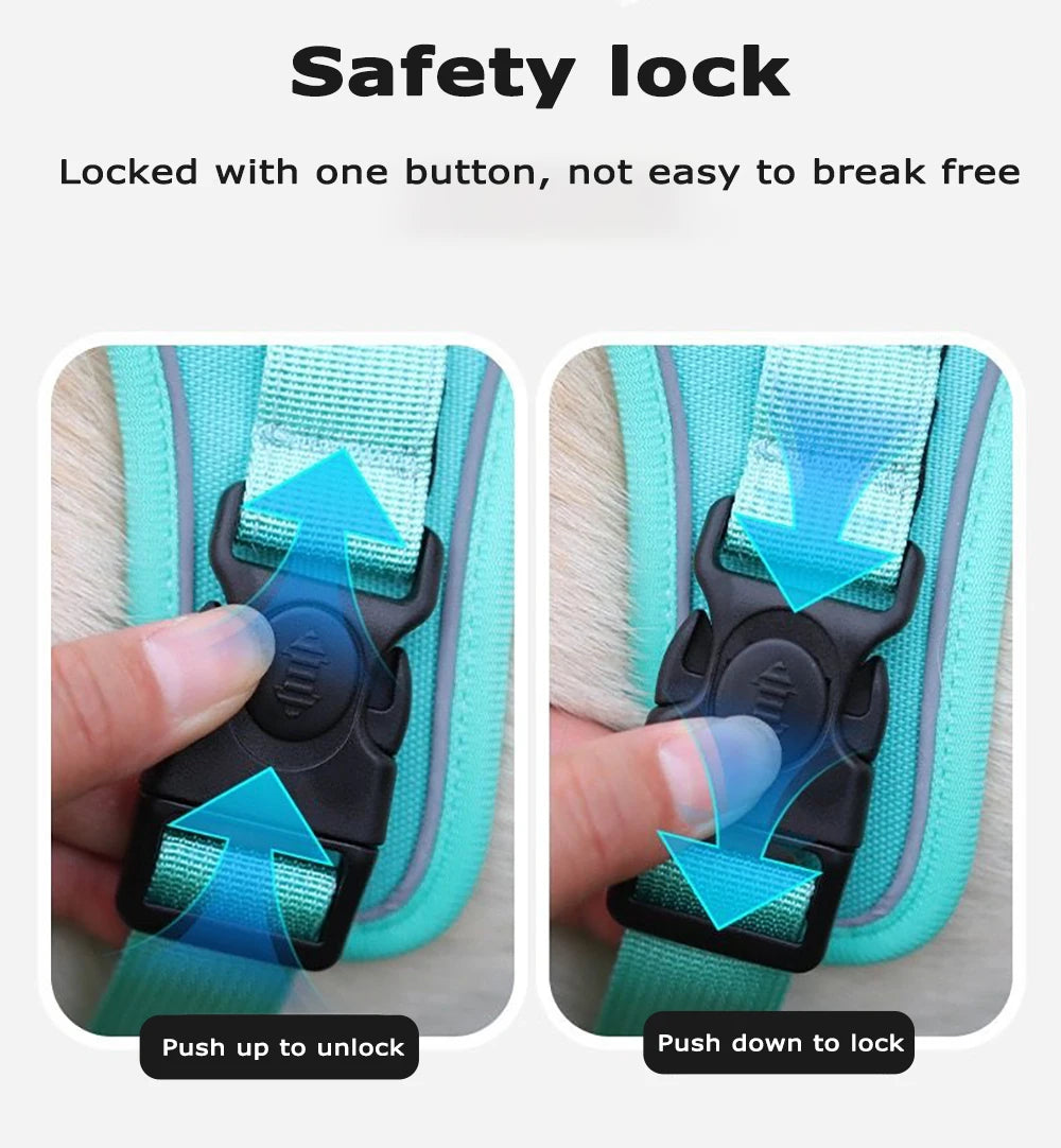 Tactical Dog Harness with Tracker Holder