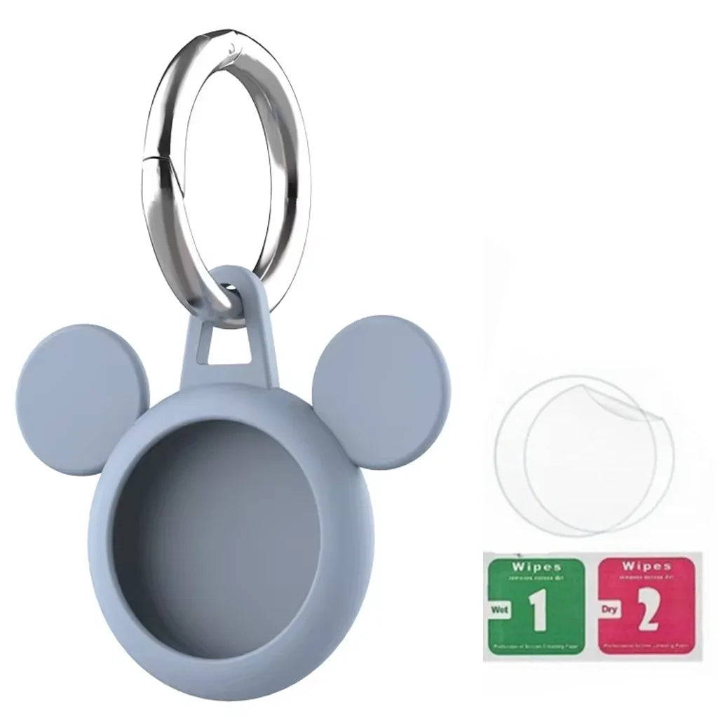 Iconic Mouse Cartoon Tracker Case with Keychain