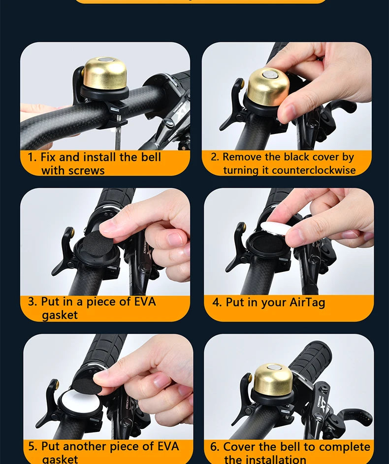 Hidden Bike Bell Tracker Mount