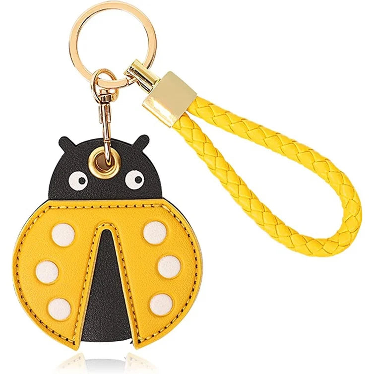 Leather Tracker Keychain with Wrist Strap - Animals