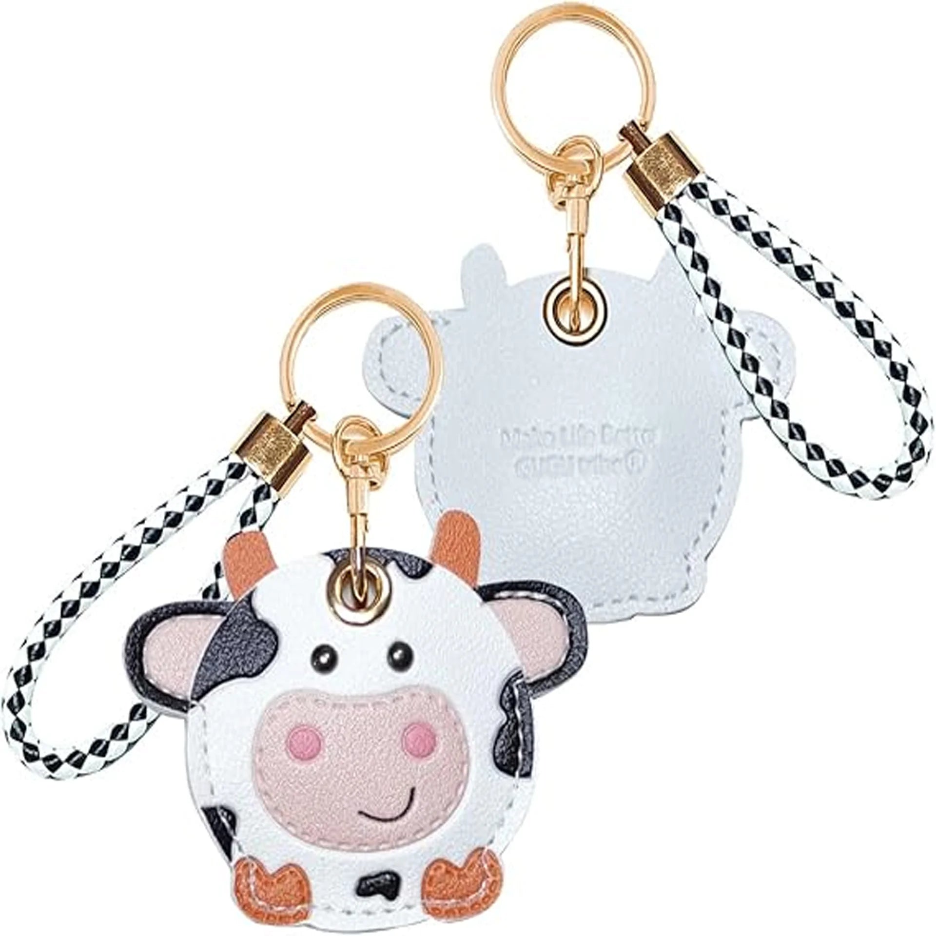 Leather Tracker Keychain with Wrist Strap - Animals