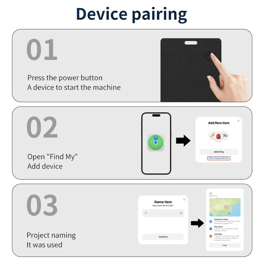 Ultra-Thin Find Tracking Card for Wallet for iOS