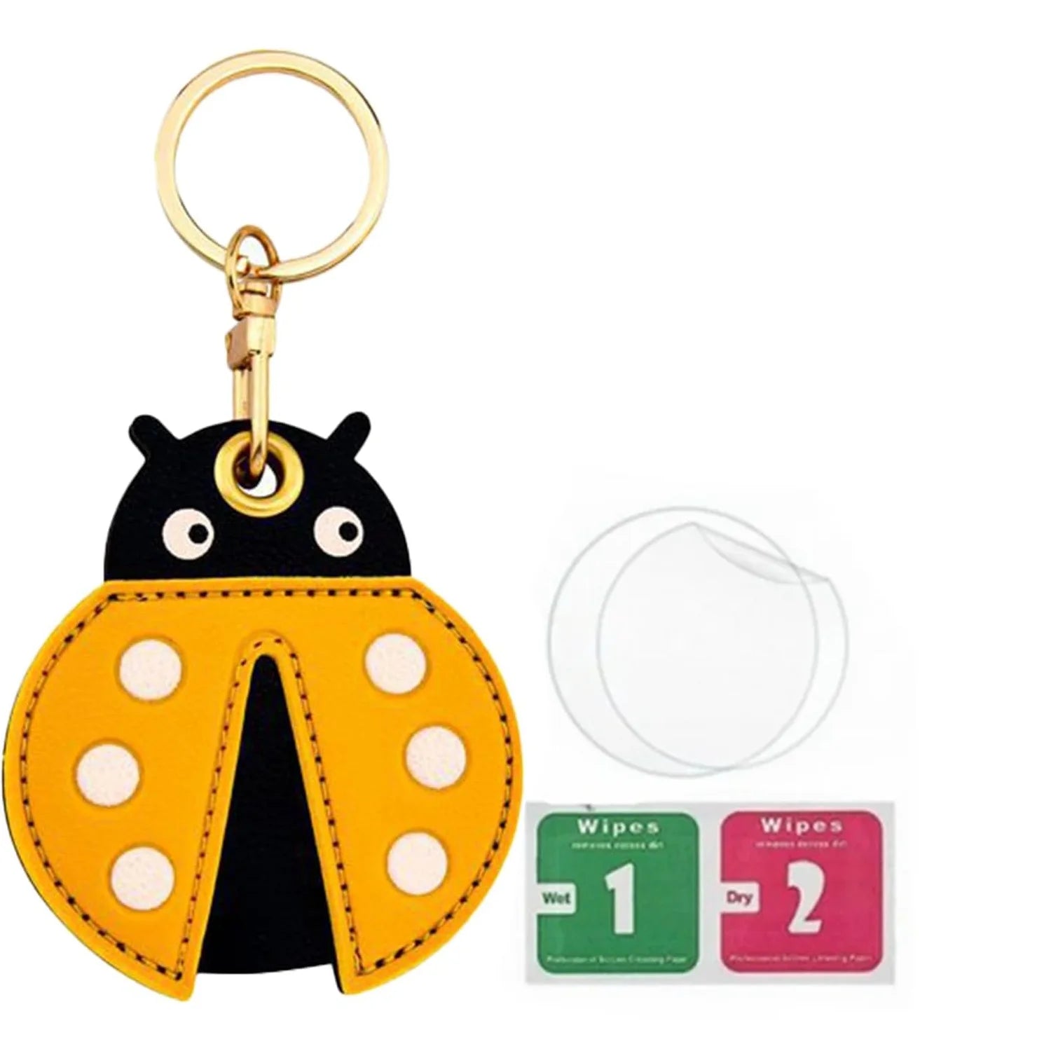 Leather Tracker Keychain with Wrist Strap - Animals