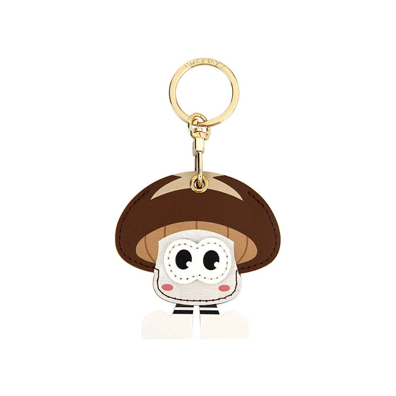 Leather Tracker Keychain with Wrist Strap - Animals