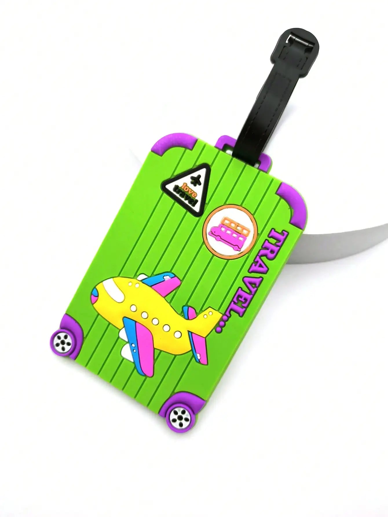 Airplane Luggage Tag for Kids & Travel